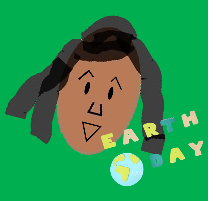 Curt's book "Sophia Saves the Earth" celebrates Earth Day and inspires everyone to save the Earth! The illustration is of a smiling girl's face above a multi-colored banner reading "Earth Day" and including a drawing of the Earth.